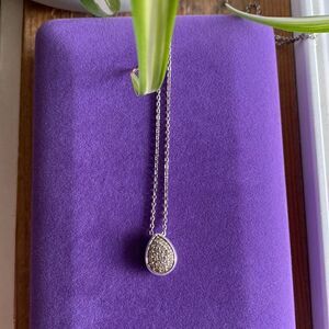 💛 925 Links of London White Topaz Tear Drop Necklace